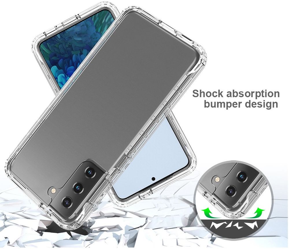 Samsung Galaxy S21 Plus Hoesje Volledig Schokbestendig Blauw afbeelding 2
