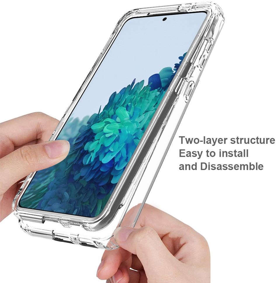 Samsung Galaxy S21 Plus Hoesje Volledig Schokbestendig Blauw afbeelding 6