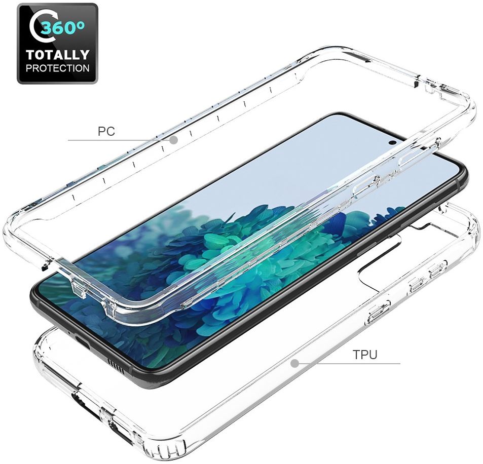 Samsung Galaxy S21 Plus Hoesje Volledig Schokbestendig Blauw afbeelding 4
