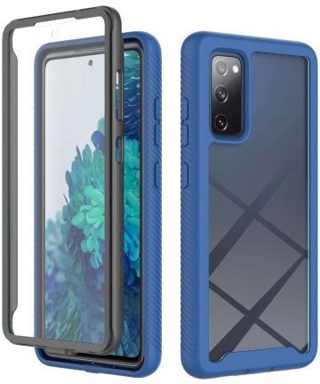 Samsung Galaxy S20 FE Hoesje Full Protect 360° Cover Hybride Blauw Hoesjes