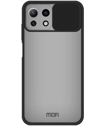 MOFI Xiaomi Mi 11 Lite 4G/5G (NE) Hoesje met Camera Slider Zwart Hoesjes