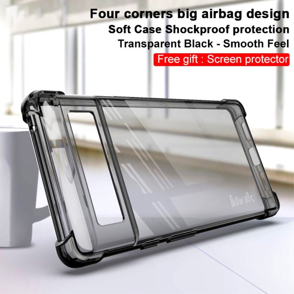 Imak Google Pixel 6 Hoesje Dun TPU met Screen Protector Transparant Zwart afbeelding 7