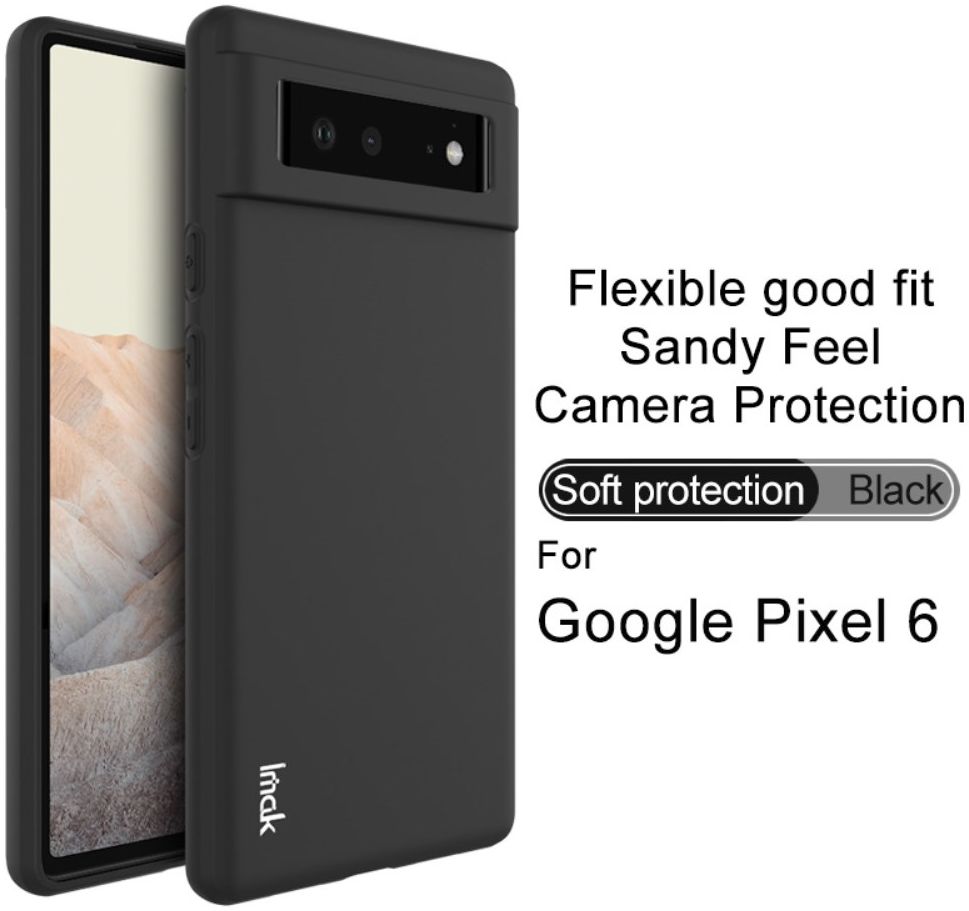 IMAK UC-3 Series Google Pixel 6 Hoesje Flexibel en Dun TPU Zwart afbeelding 5