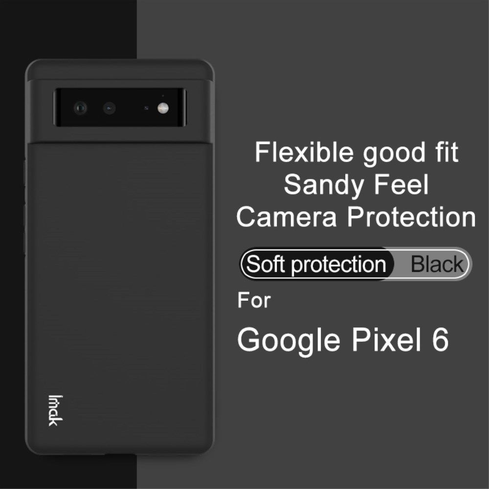 IMAK UC-3 Series Google Pixel 6 Hoesje Flexibel en Dun TPU Zwart afbeelding 7