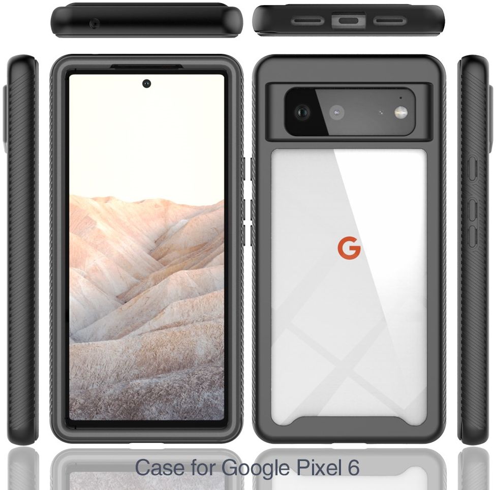 Google Pixel 6 Hoesje Volledig Schokbestendig Hybride Cover Zwart afbeelding 7