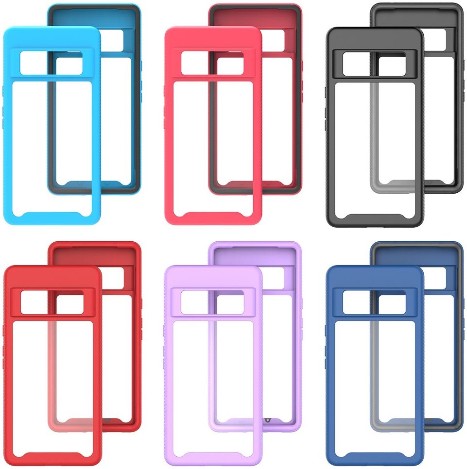 Google Pixel 6 Pro Hoesje Volledig Schokbestendig Cover Zwart afbeelding 8