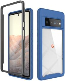 Google Pixel 6 Pro Hoesje Volledig Schokbestendig Cover Blauw afbeelding