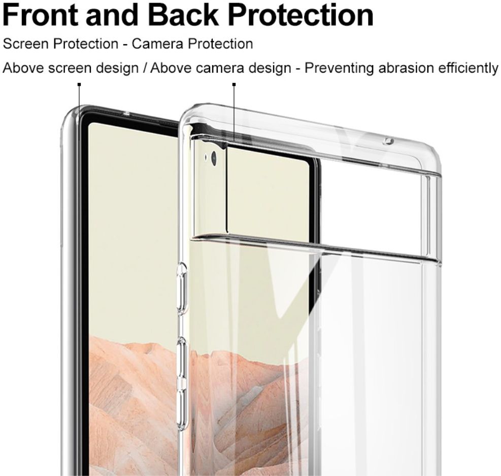 IMAK Crystal Case II Google Pixel 6 Hoesje Back Cover Transparant afbeelding 5