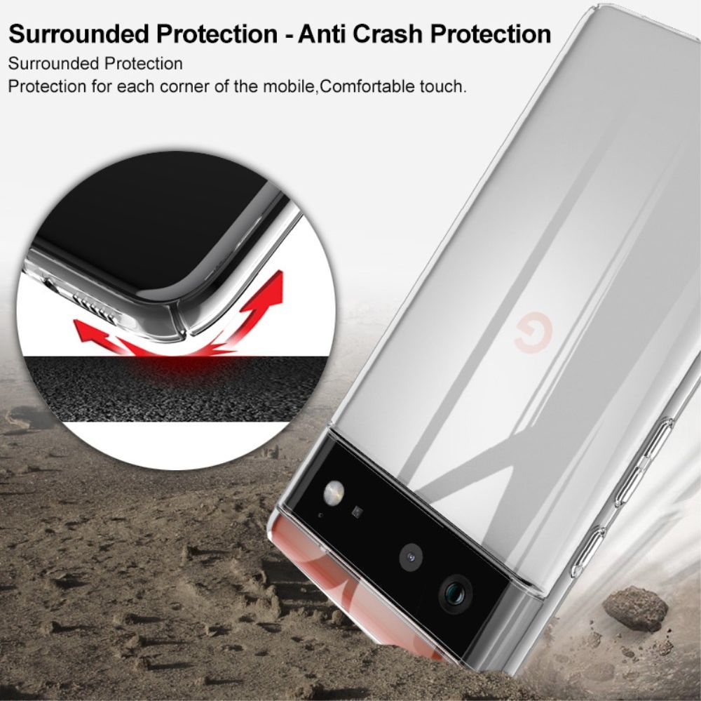 IMAK Crystal Case II Google Pixel 6 Hoesje Back Cover Transparant afbeelding 4