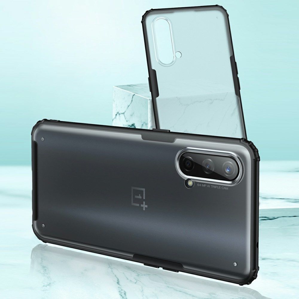 OnePlus CE 5G Hoesje Hybride Back Cover Matte Transparant Groen afbeelding 3