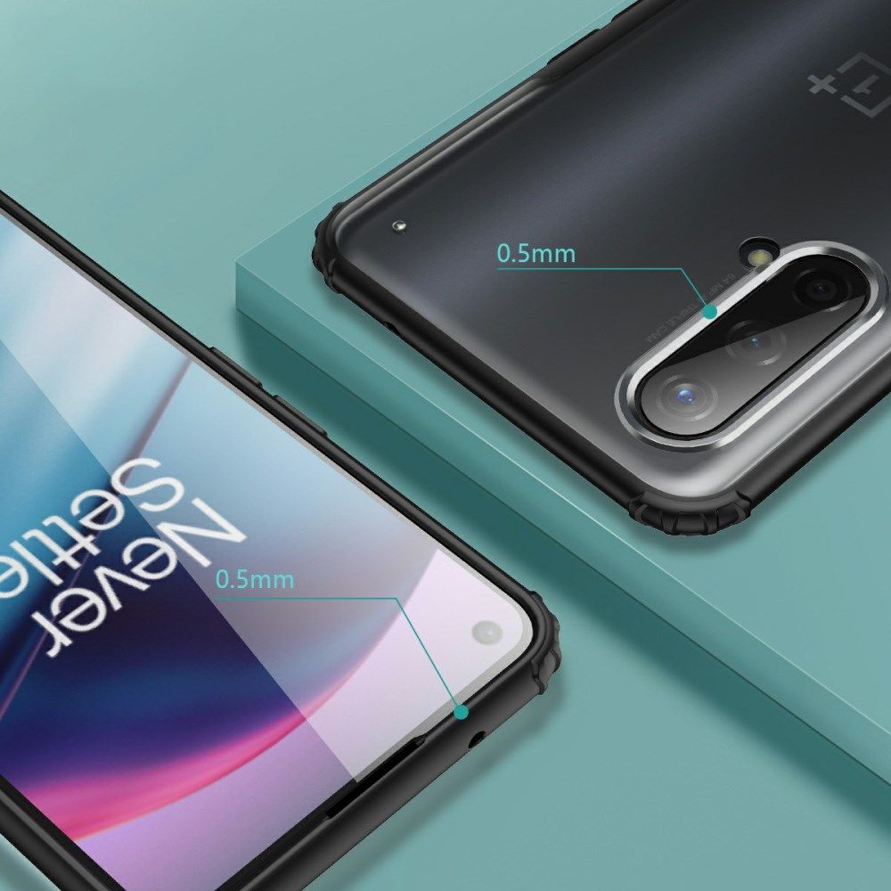 OnePlus CE 5G Hoesje Hybride Back Cover Matte Transparant Groen afbeelding 5