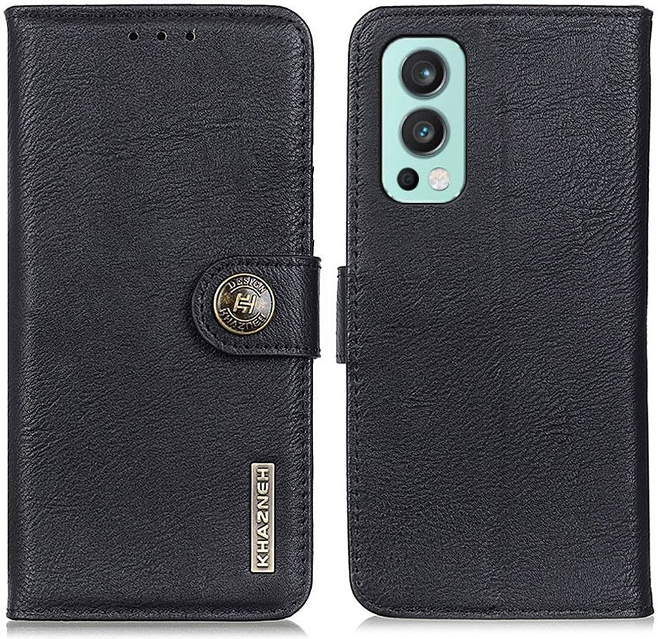 KHAZNEH OnePlus Nord 2 Hoesje Portemonnee Book Case Zwart afbeelding 2
