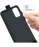 OnePlus Nord 2 5G Hoesje Verticale Flip Wallet Case Kunstleer Zwart
