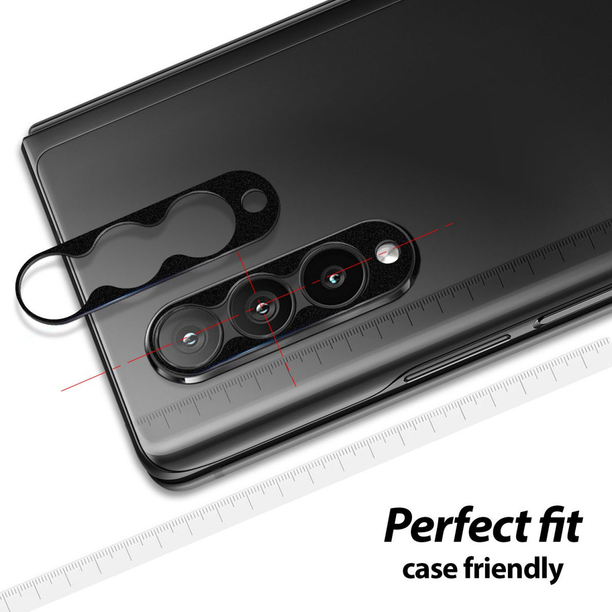 Whitestone Metalen Camera Lens Protector Galaxy Z Fold 3 (2-Pack) afbeelding 3