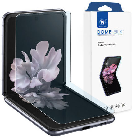Whitestone Dome Silk Samsung Galaxy Z Flip 3 Glass Screen Protector afbeelding 1