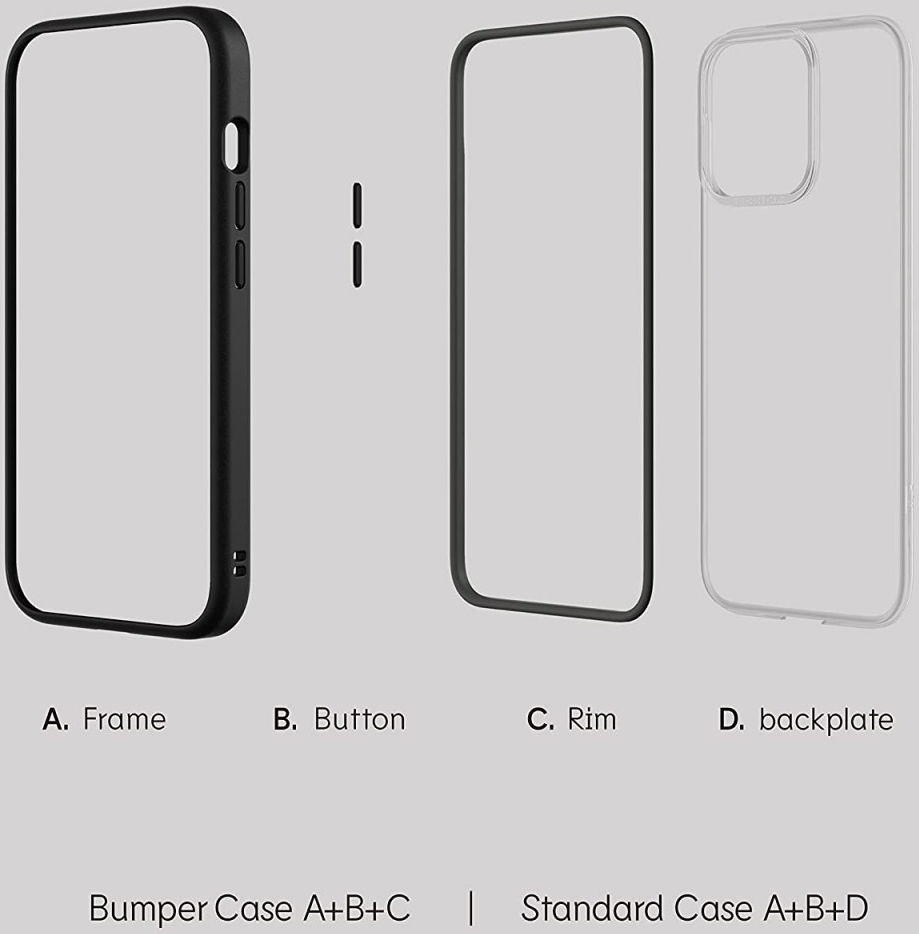 RhinoShield Mod NX Apple iPhone 13 Pro Max Hoesje Bumper Wit afbeelding 3