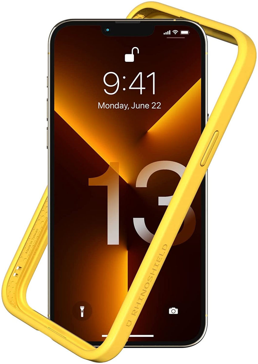RhinoShield CrashGuard NX iPhone 13 Pro Max Hoesje Bumper Geel GSMpunt.nl