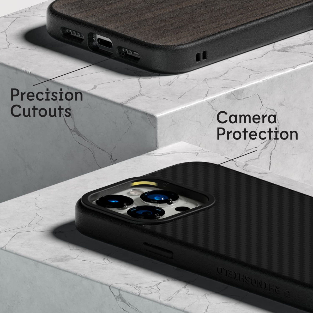 RhinoShield SolidSuit Apple iPhone 13 Pro Max Hoesje Classic Zwart afbeelding 6