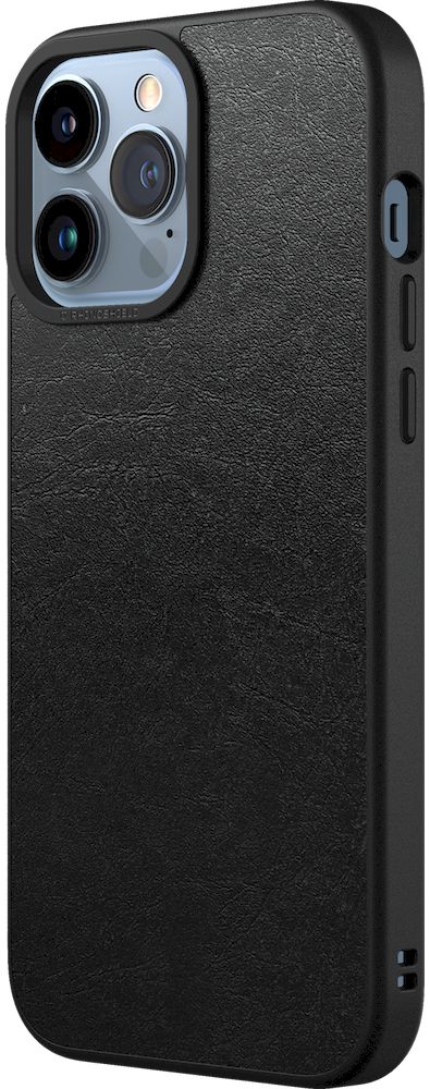 RhinoShield SolidSuit Apple iPhone 13 Pro Max Hoesje Leer Zwart afbeelding 2