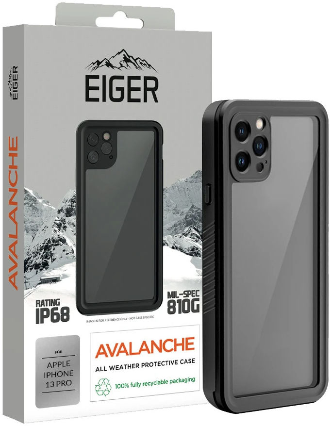 Eiger Avalanche Apple iPhone 13 Pro Waterdicht Hoesje Zwart afbeelding 1