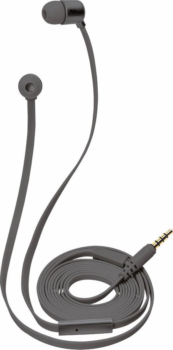 Trust Urban Duga In-Ear Oordopjes 3.5mm Jack Stereo Headset Grijs afbeelding 1