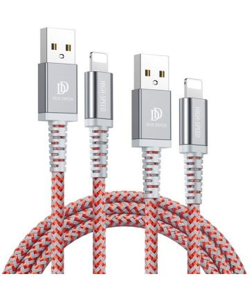 Dux Ducis K-II Pro 2A USB naar Apple Lightning Kabel (2-Pack) 1M+2M Kabels