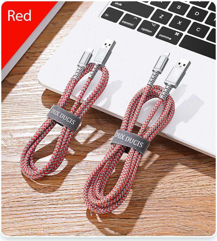 Dux Ducis K-II Pro 2A USB naar Apple Lightning Kabel (2-Pack) 1M+2M afbeelding 2