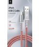 Dux Ducis K-II Pro 2A USB naar USB-C Kabel (2-Pack) 1M+2M Rood