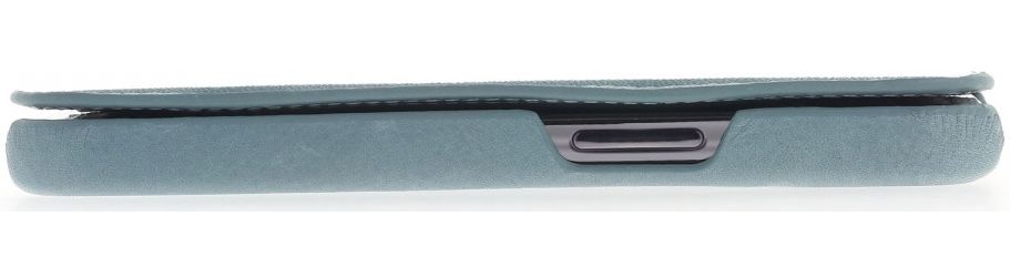 Minim Apple iPhone 13 Mini Hoesje Echt Leer Book Case Blauw afbeelding 7