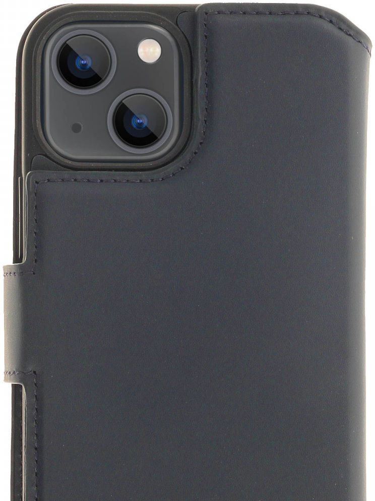 Minim 2-in-1 iPhone 13 Mini Hoesje Book Case en Back Cover Blauw afbeelding 1
