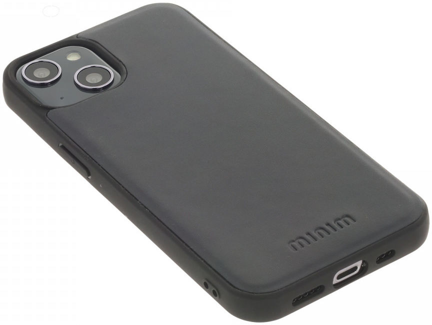 Minim 2-in-1 iPhone 13 Mini Hoesje Book Case en Back Cover Blauw afbeelding 5