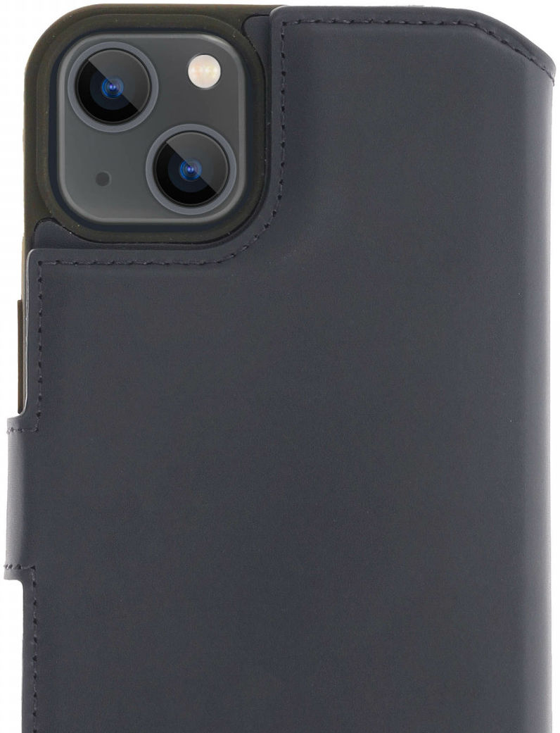 Minim 2-in-1 iPhone 13 Hoesje Book Case en Back Cover Blauw afbeelding 1