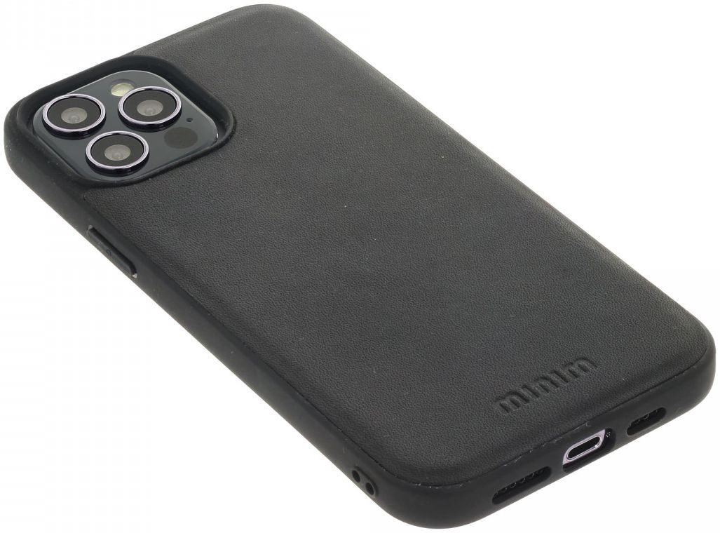 Minim 2-in-1 iPhone 13 Pro Max Hoesje Book Case en Back Cover Zwart afbeelding 4