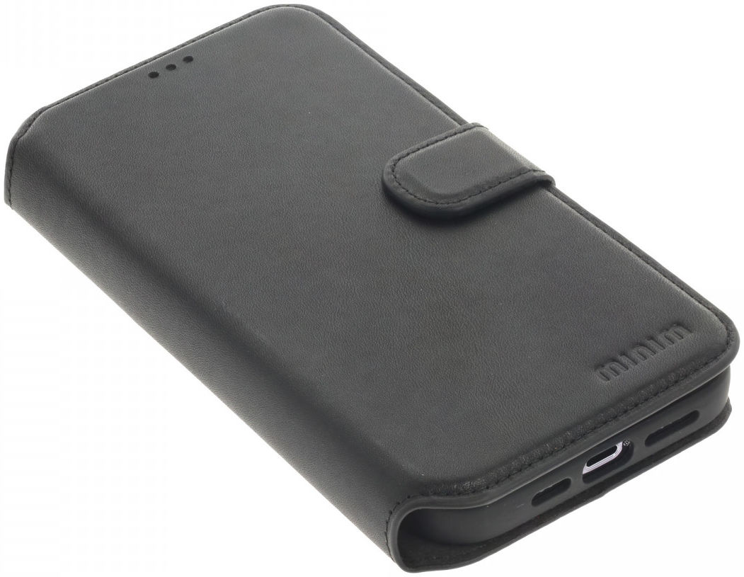 Minim 2-in-1 iPhone 13 Pro Max Hoesje Book Case en Back Cover Zwart afbeelding 5