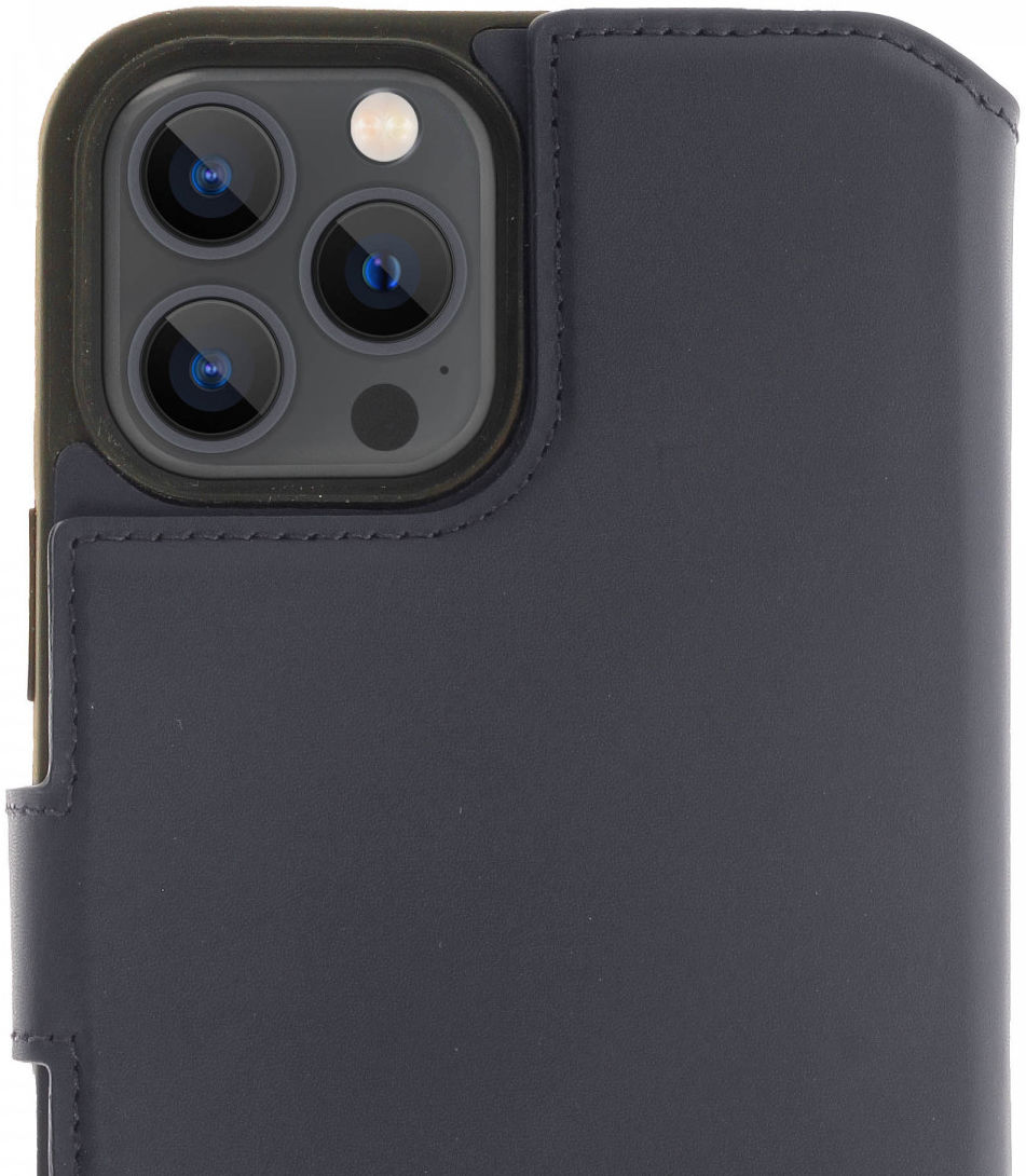 Minim 2-in-1 iPhone 13 Pro Max Hoesje Book Case en Back Cover Blauw afbeelding 2
