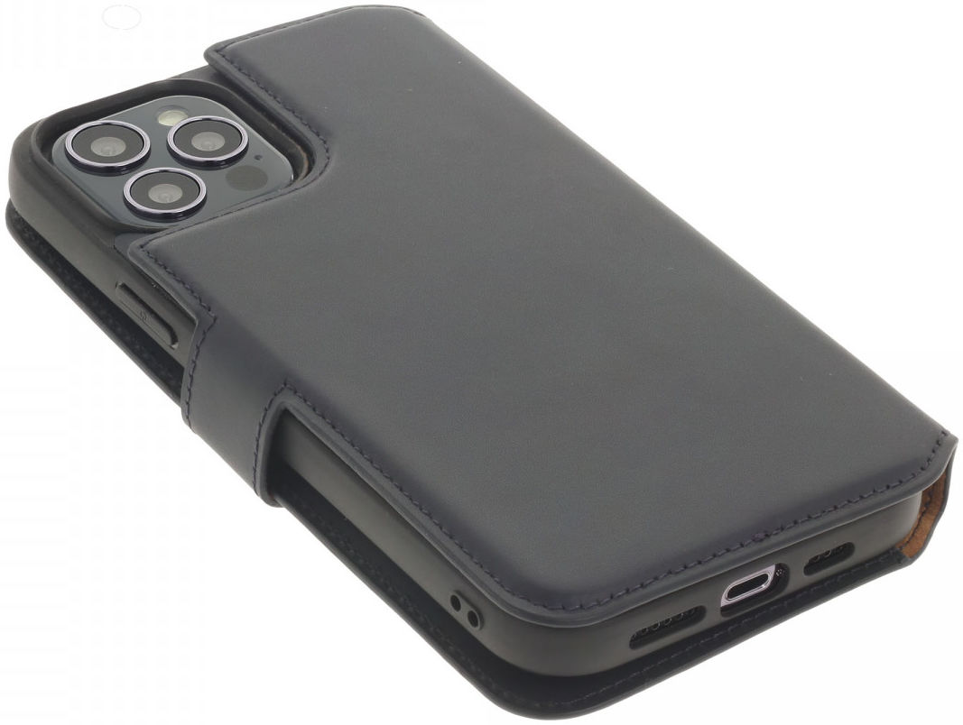 Minim 2-in-1 iPhone 13 Pro Max Hoesje Book Case en Back Cover Blauw afbeelding 3
