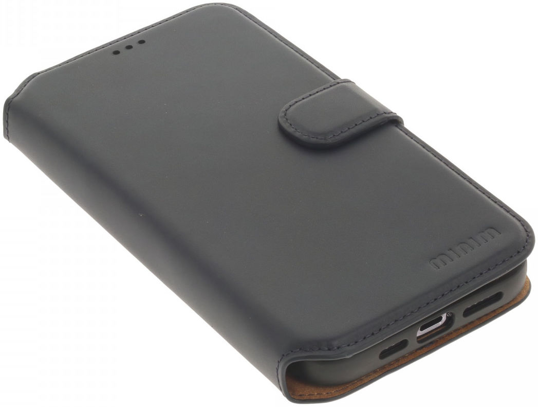 Minim 2-in-1 iPhone 13 Pro Max Hoesje Book Case en Back Cover Blauw afbeelding 4