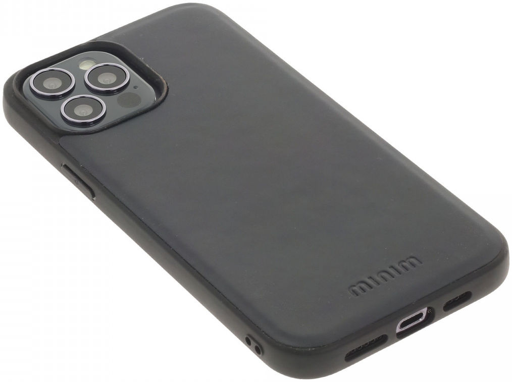 Minim 2-in-1 iPhone 13 Pro Max Hoesje Book Case en Back Cover Blauw afbeelding 5