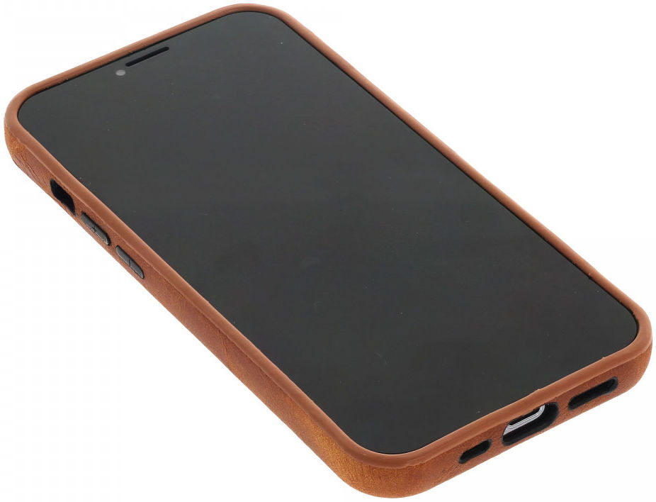 Minim Apple iPhone 13 Pro Hoesje Back Cover Hoesje Cognac afbeelding 3