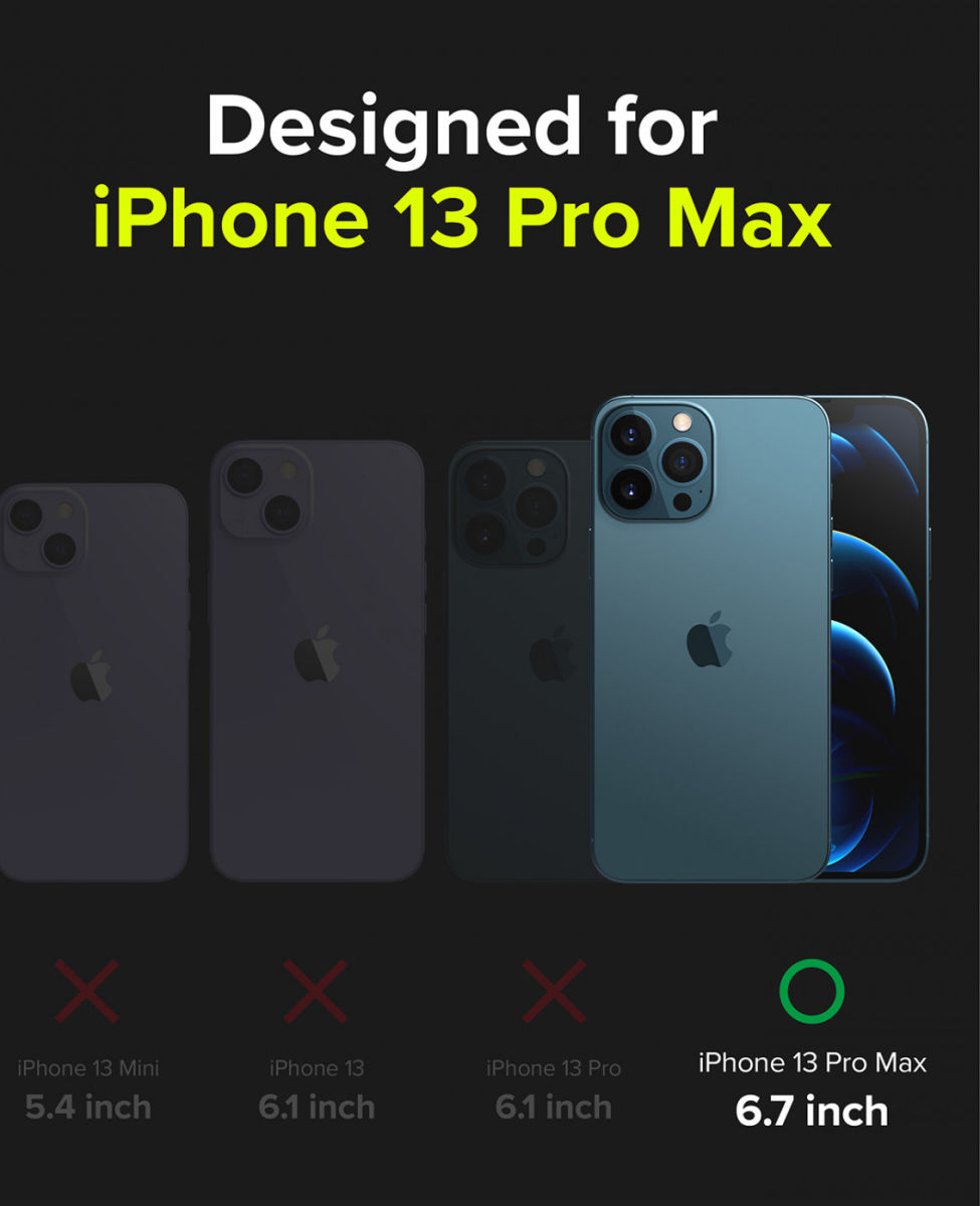 Ringke Fusion X Apple iPhone 13 Pro Max Hoesje Camo Zwart afbeelding 10