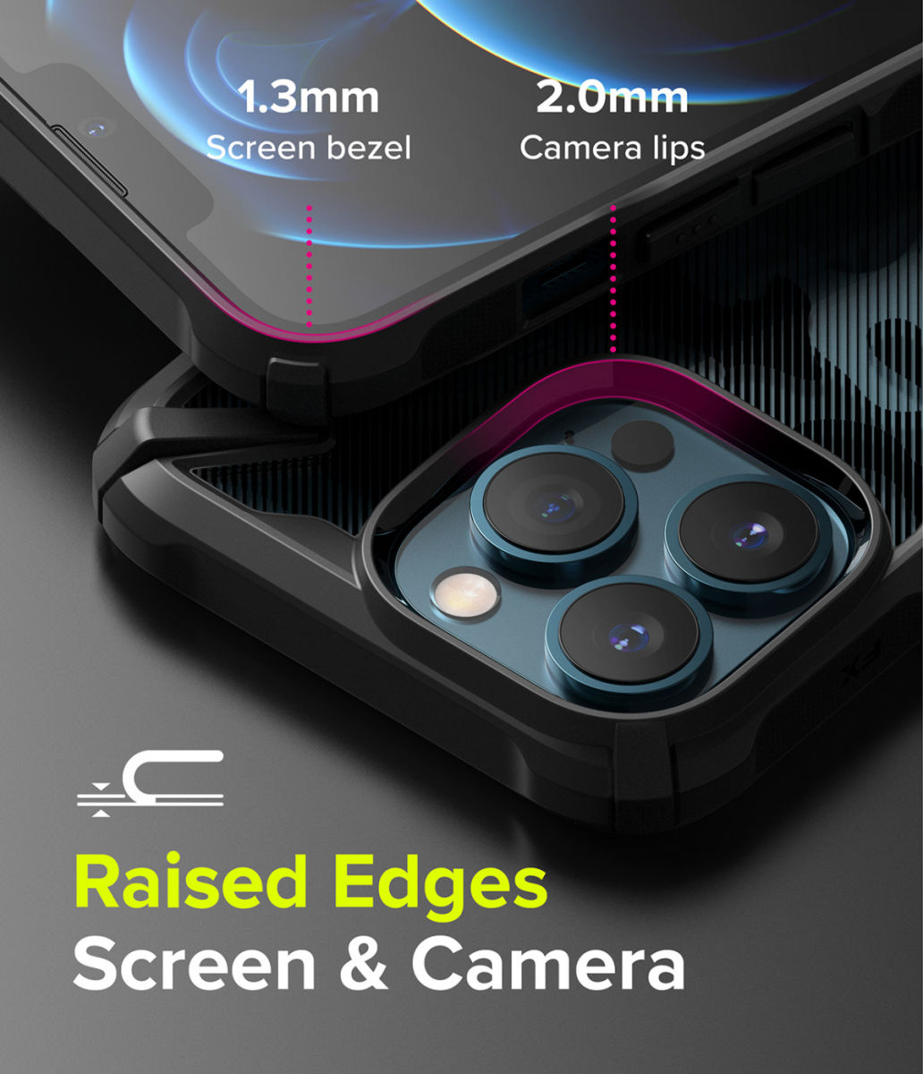 Ringke Fusion X Apple iPhone 13 Pro Max Hoesje Camo Zwart afbeelding 5
