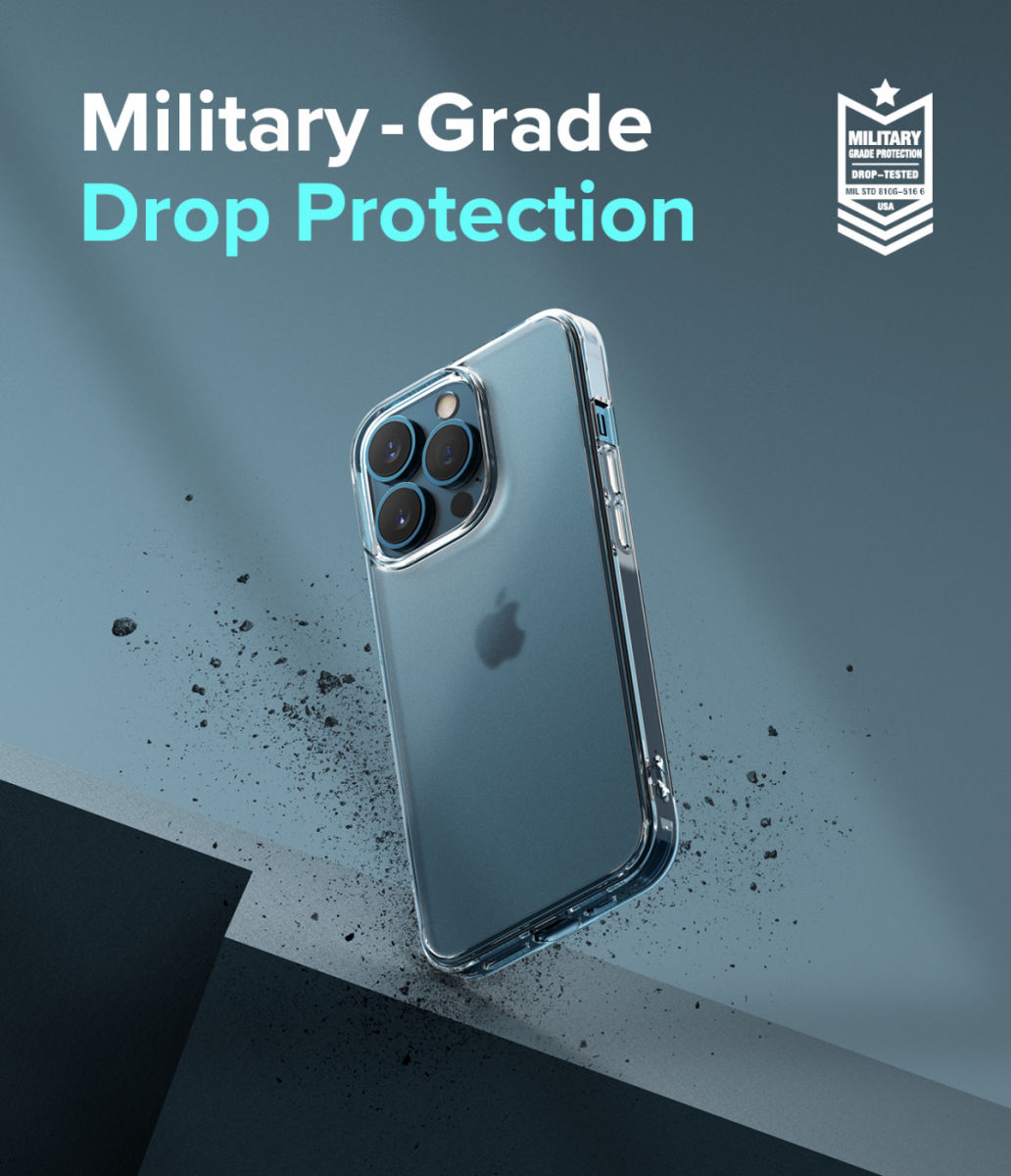Ringke Fusion Apple iPhone 13 Pro Hoesje Back Cover Matte Transparant afbeelding 5