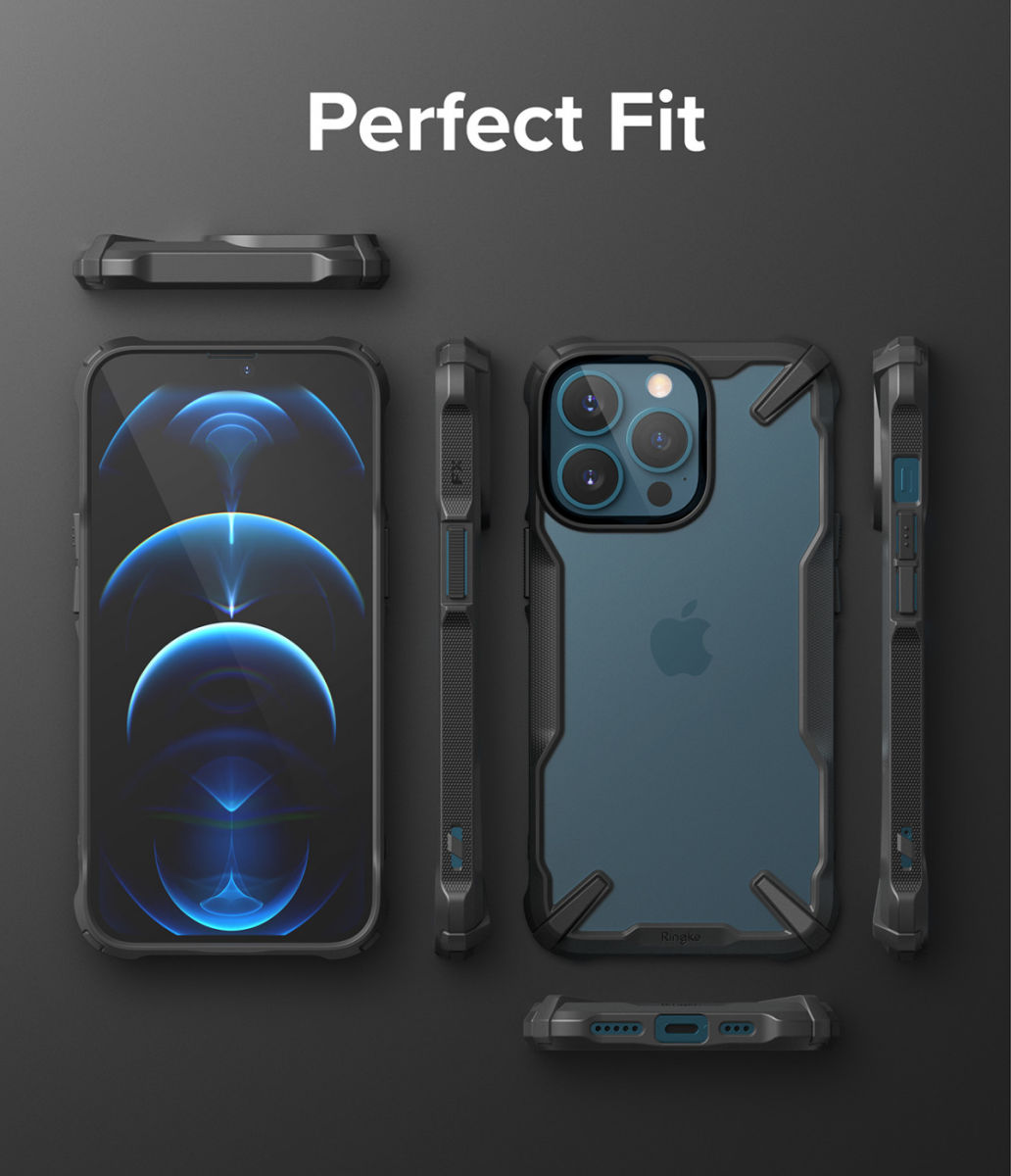 Ringke Fusion X Apple iPhone 13 Pro Hoesje Transparant Zwart afbeelding 9