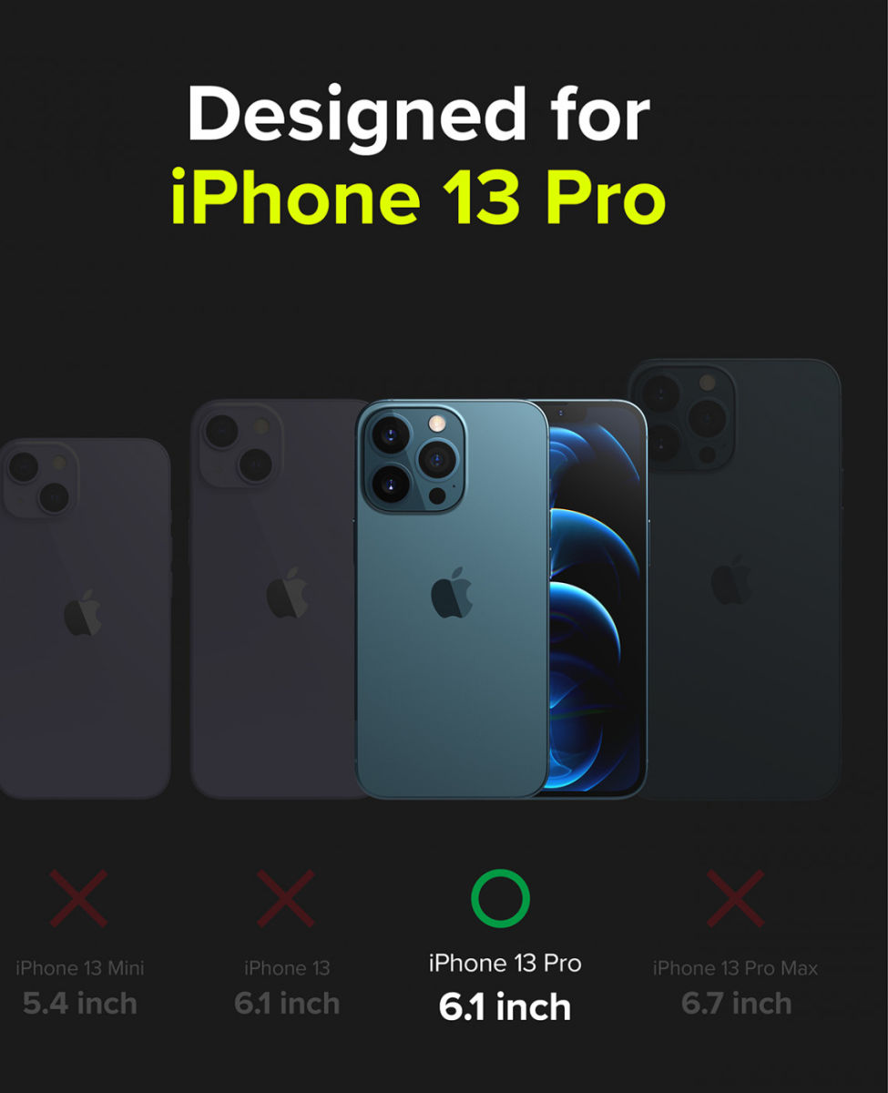 Ringke Fusion X Apple iPhone 13 Pro Hoesje Transparant Zwart afbeelding 10