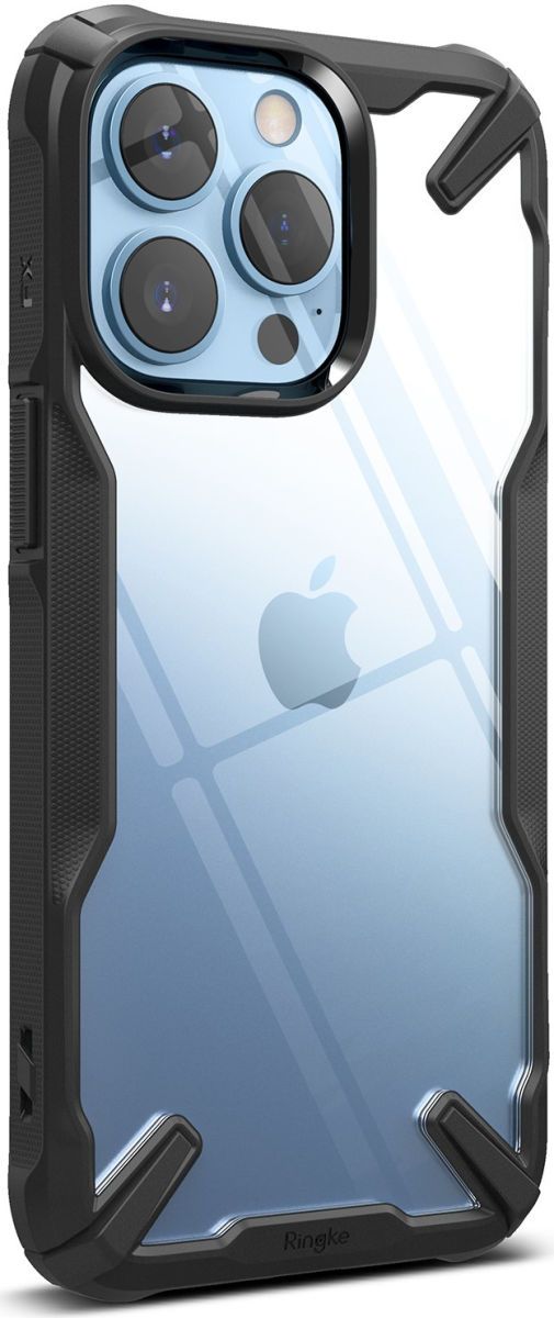 Ringke Fusion X Apple iPhone 13 Pro Hoesje Transparant Zwart afbeelding 1