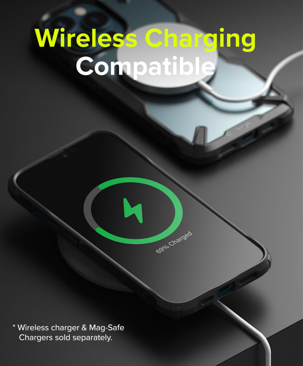 Ringke Fusion X Apple iPhone 13 Pro Hoesje Transparant Zwart afbeelding 8