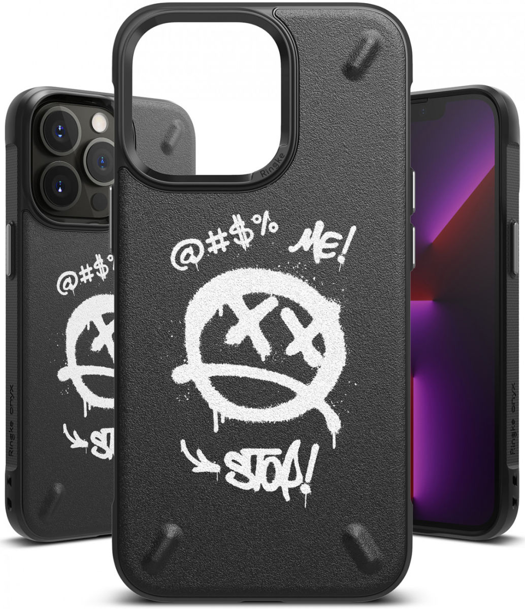 Ringke Onyx Design Apple iPhone 13 Pro Hoesje Flexibel TPU Graffiti afbeelding 2