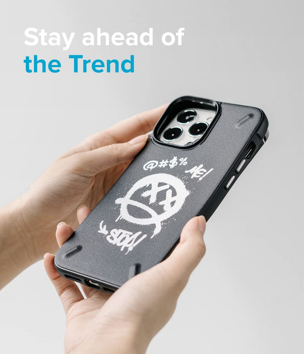 Ringke Onyx Design Apple iPhone 13 Pro Hoesje Flexibel TPU Graffiti afbeelding 4