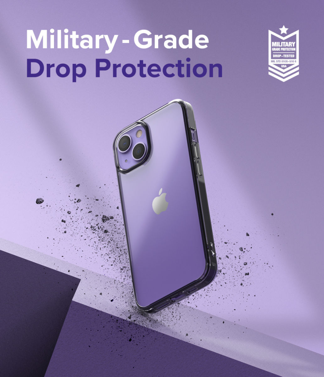 Ringke Fusion Apple iPhone 13 Hoesje Back Cover Transparant Zwart afbeelding 5