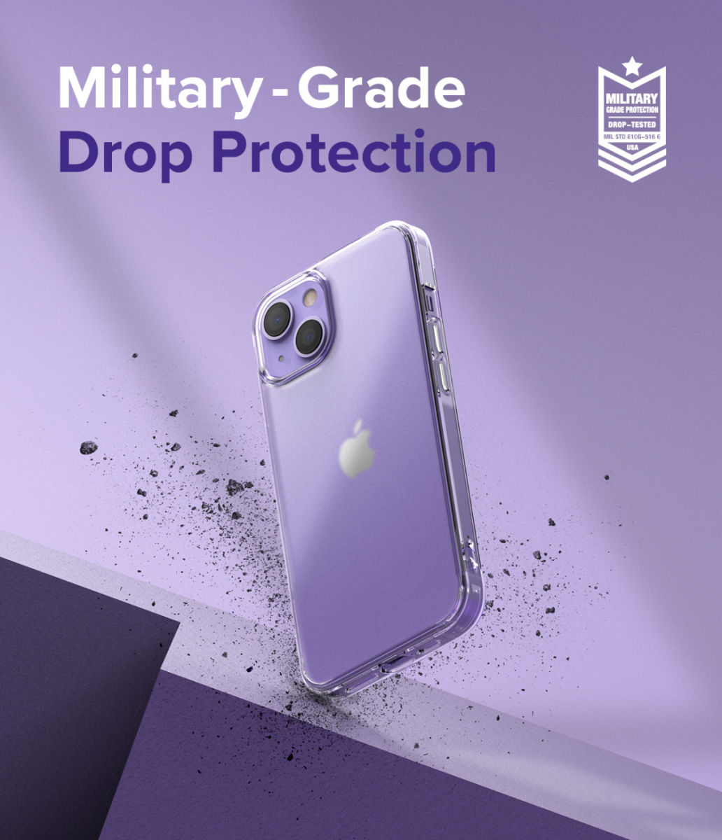 Ringke Fusion Apple iPhone 13 Hoesje Back Cover Matte Transparant afbeelding 5